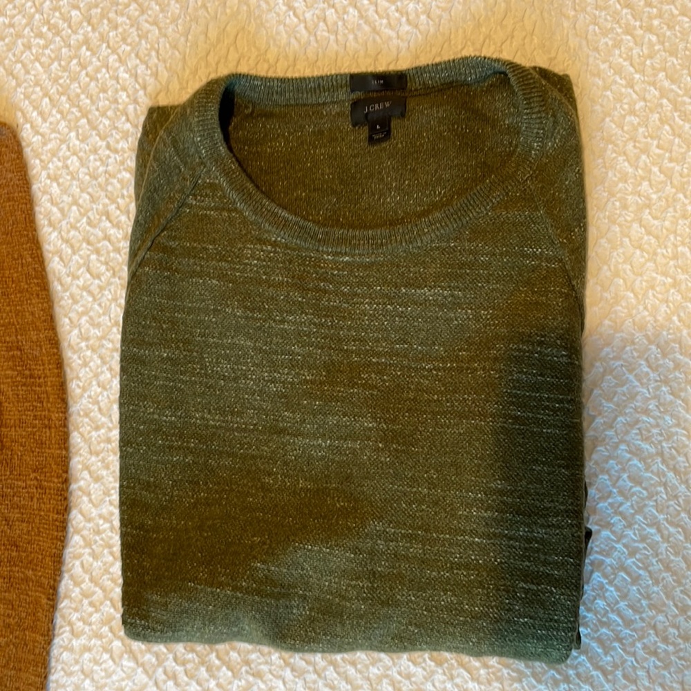Green j crew sweater